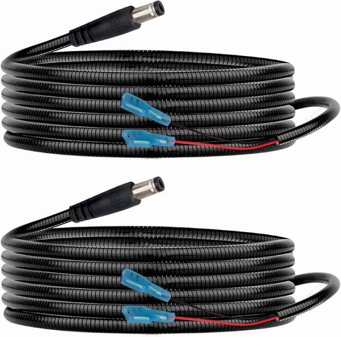 KSK 98-inch Trail Camera Cord (5.5x2.1mm) Chew Proof Power Cord,with .25'' Female Spade Connector in Kuwait