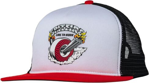 Spitfire Wheels Hat Burnout Snapback White/Red/Black in Saudi Arabia