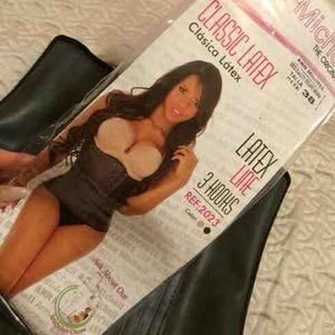 مدرب الخصر الكلاسيكي Ann Michell 2023 لاتكس مقاس XXS 30- Cincher لاتكس 3 خطافات نسائي أسود - مشد مرجع 2023 - مشد خصر مشد للخصر - تحكم في عضلات البطن in Kuwait