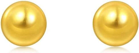 CHOW SANG SANG 999.9 24K Gold Essence Bead Stud Earrings for Women 95442E in Saudi Arabia