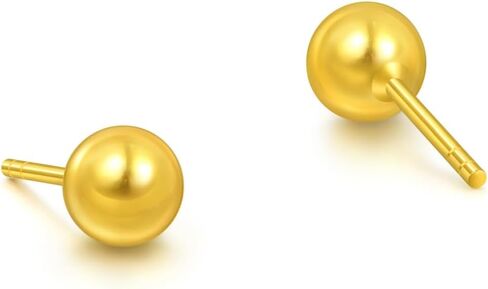 CHOW SANG SANG 999.9 24K Gold Essence Bead Stud Earrings for Women 95442E in Saudi Arabia