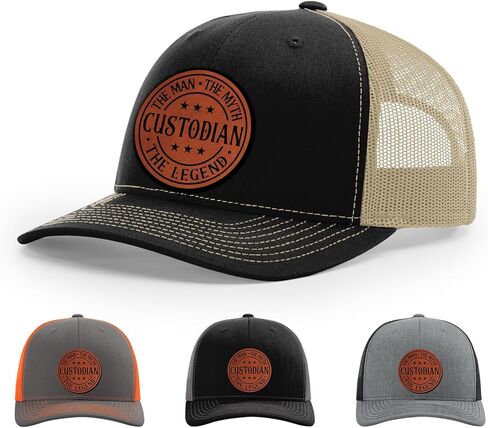 Custodian The Man The Myth The Legend, Custodian Appreciation Gift, Custodian Life Hat in Saudi Arabia