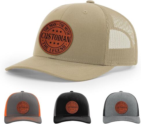 Custodian The Man The Myth The Legend, Custodian Appreciation Gift, Custodian Life Hat in Saudi Arabia