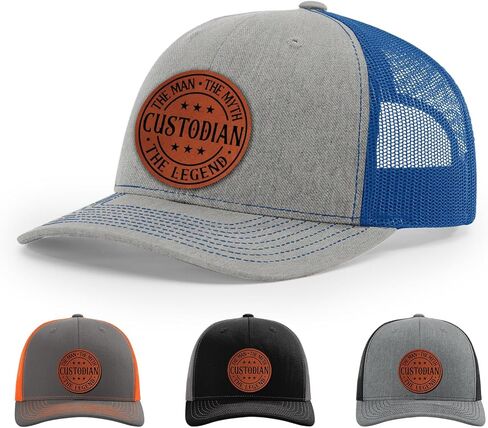Custodian The Man The Myth The Legend, Custodian Appreciation Gift, Custodian Life Hat in Saudi Arabia