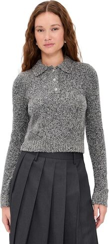 LE BOP Women's Wren Boucle Polo Sweater in Saudi Arabia