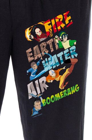 Avatar The Last Airbender Pajama Pants Men's Air Fire Earth Water Boomerang Sleep Lounge Bottoms in Saudi Arabia
