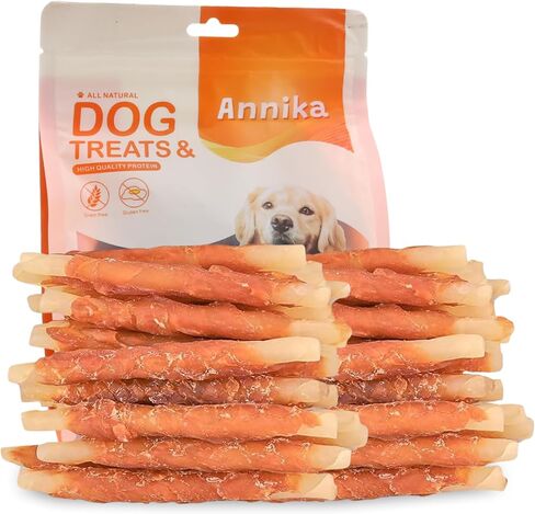 Chicken Wrapped Sweet Potato Jerky,Sweet Potato Dog Treats,Healthy Low Fat Jerky High Protein Training Treats Chewy for Small Medium Large Dog, 11.6 OZ in Saudi Arabia