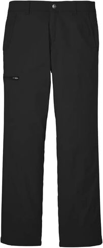 بنطال Eddie Bauer للرجال مبطن بالصوف - مقاوم للماء، نسيج مطاطي خفيف الوزن، جيوب بسحاب (أسود، 34Wx32L) in Saudi Arabia