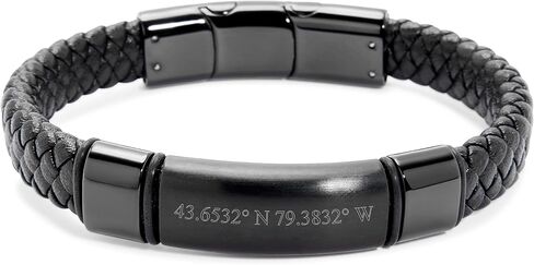EVE'S ADDICTION Personalized Men's Coordinate Bracelet - Gifts for Dad in Saudi Arabia
