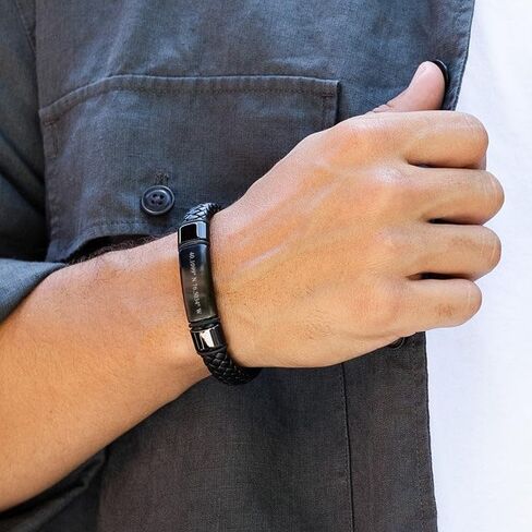 EVE'S ADDICTION Personalized Men's Coordinate Bracelet - Gifts for Dad in Saudi Arabia