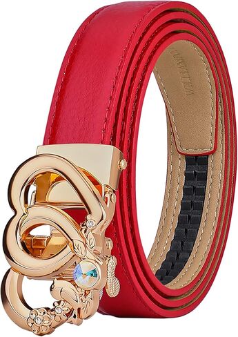 VANNANBA Leather Women‘s Belts Ratchet Belt for Women with Belt Box in Saudi Arabia