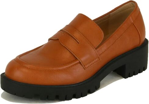 Women's Loafers Penny Loafers Chunky Loafer Lug Sole Platform Loafer Slip On Casual Loafers for Women Dressy Work Business in Saudi Arabia