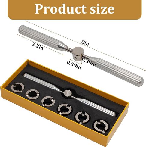 أداة إزالة ظهر الساعة، 5537 فتاحة علبة الساعة لرولكس وتودور، وأدوات إصلاح الساعة وأطقمها مع 6 قوالب (18.5-29.5 ملم) in Kuwait