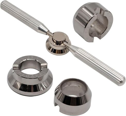 أداة إزالة ظهر الساعة، 5537 فتاحة علبة الساعة لرولكس وتودور، وأدوات إصلاح الساعة وأطقمها مع 6 قوالب (18.5-29.5 ملم) in Kuwait