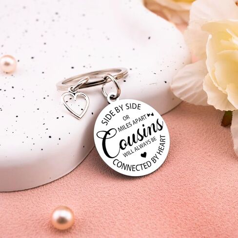 Cousin Gifts for Women Men Best Cousins Gifts I Love You Keychain Inspirational Gift for Women Funny Gift for Cousin Sister Brother Birthday Valentines Day Thanksgiving Christmas Keychain in Saudi Arabia