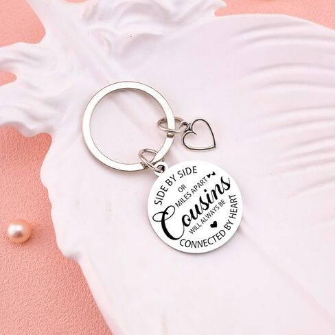 Cousin Gifts for Women Men Best Cousins Gifts I Love You Keychain Inspirational Gift for Women Funny Gift for Cousin Sister Brother Birthday Valentines Day Thanksgiving Christmas Keychain in Saudi Arabia
