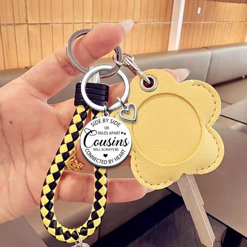 Cousin Gifts for Women Men Best Cousins Gifts I Love You Keychain Inspirational Gift for Women Funny Gift for Cousin Sister Brother Birthday Valentines Day Thanksgiving Christmas Keychain in Saudi Arabia