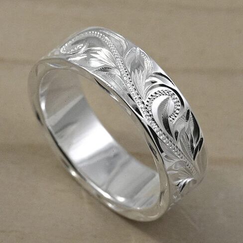 Delicate Carved Design Female Wedding Band Rings Low-key Exquisite Accessories for Women in Saudi Arabia