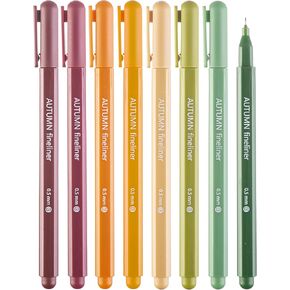 DIVERSEBEE Fine Tip Pens, 8 Bible Pens No Bleed Through, Assorted Fine Point Pens for Journaling, 0.5mm Fineliner Markers, Bible Study Journaling Supplies, Bible Accessories (Winter) in Kuwait