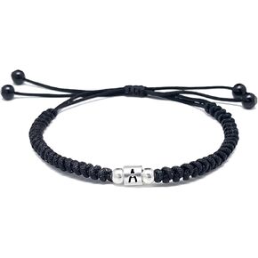 Sterling Silver Initial Bracelets for Love, Monogram Inspirational Gifts Letter Bracelets for Man Woman Siter Friend, Memorial Day Gifts for Hubby Wifey Valentine's Day in Kuwait