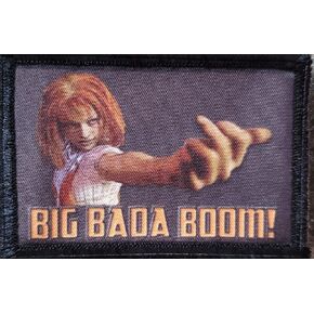 Redheaded Tshirts - Big Bada Boom Fifth Element Movie Morale Patch. 2x3 Hook Patch - Made in The USA in Saudi Arabia