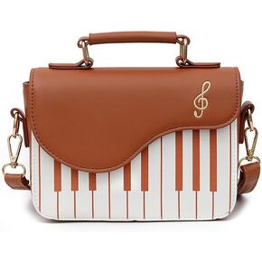 Piano music notes PU Leather shoulder bag crossbody tote bag for women in Saudi Arabia