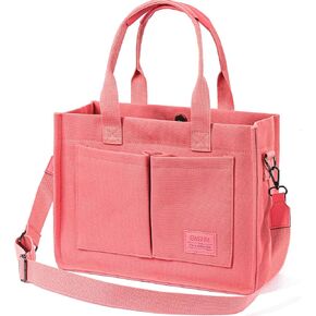 حقيبة يد قماشية للنساء، حقيبة يد كبيرة للسفر والكمبيوتر المحمول مع حقائب بقالة قابلة لإعادة الاستخدام للمدرسين على الكتف in Kuwait