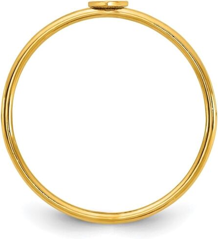 Jewels By Lux 1/20 14K Gold Filled Heart 1.0mm Stacking Ring in Saudi Arabia