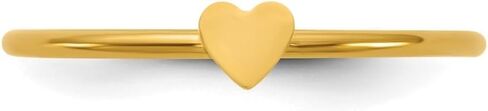 Jewels By Lux 1/20 14K Gold Filled Heart 1.0mm Stacking Ring in Saudi Arabia