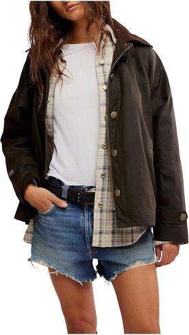 Free People womens We the Free Cori Waxed Jacket in Saudi Arabia