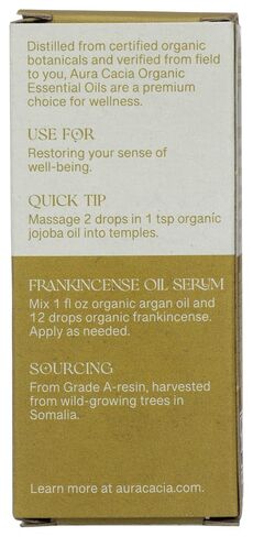 Aura Cacia Organic Frankincense Essential Oil, 0.25 Fz in Saudi Arabia