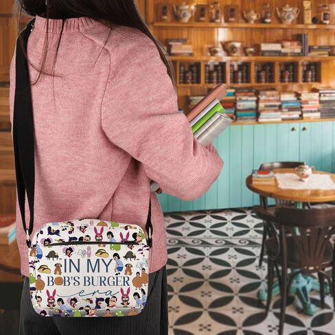 TSOTMO Burger Merch Crossbody Bag Burger Cartoon Gift Bob Fans Bob Family (B Cross2) in Saudi Arabia