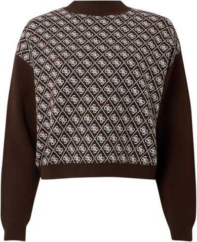 Guess Womens Eco Long Sleeve Aubrey 4g Sweater in Saudi Arabia