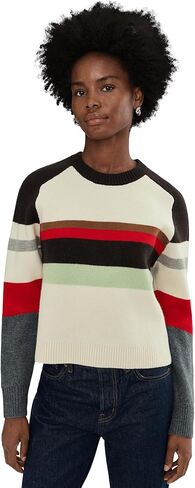 بلوفر Madewell نسائي مخطط Aspen Raglan in Saudi Arabia