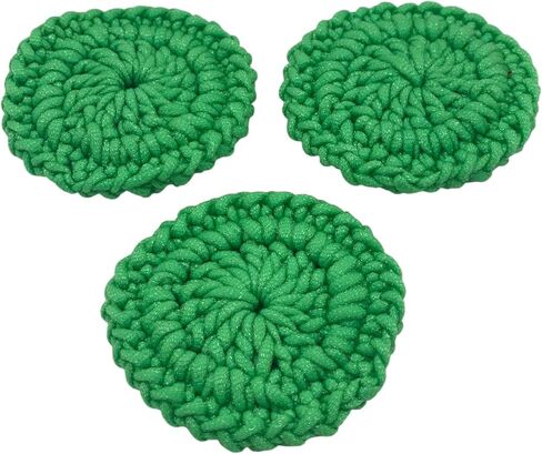 حزمة Scrubbies الطبق من 3 نايلون نايلون ناعمة ومتينة للأواني ، المقلاة ، الأطباق ، قمم الموقد ، الخضار (الشوك الأزرق) in Kuwait