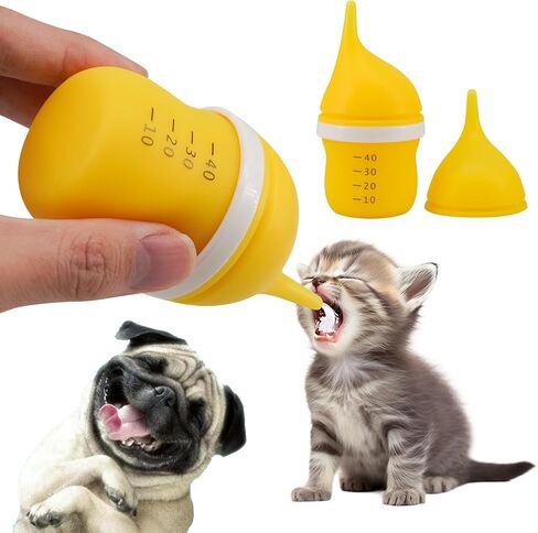 Pet Feeding Bottle for Puppies and Kittens,40ml Pink in Saudi Arabia