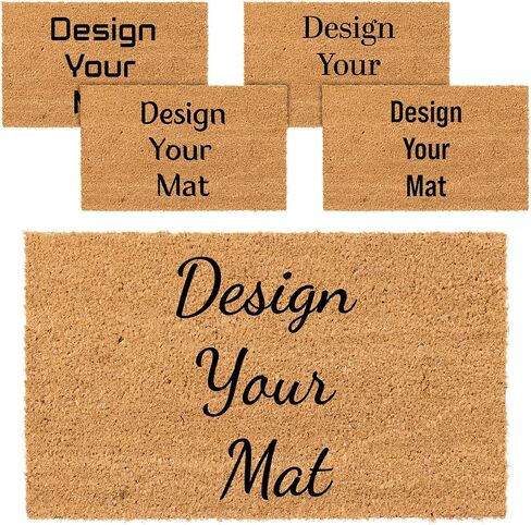 Housewarming Gifts for New Home, Personalized Door Mat, 3 Sizes - 6 Designs, Custom Doormat with Family Name, Customized Welcome Mat Outside for Front Door in Kuwait