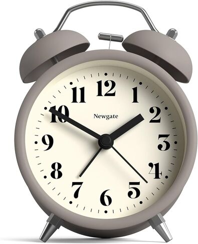 NEWGATE® Theatre Alarm Clock | Modern Classic Twin Bell Alarm Clock | French Navy | Easy to Read Numbers | Ideal for Bedside, Desk or Shelf | Retro Bedroom & Office Accessory in Saudi Arabia