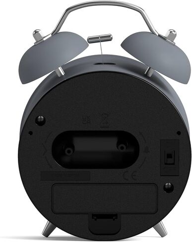 NEWGATE® Theatre Alarm Clock | Modern Classic Twin Bell Alarm Clock | French Navy | Easy to Read Numbers | Ideal for Bedside, Desk or Shelf | Retro Bedroom & Office Accessory in Saudi Arabia