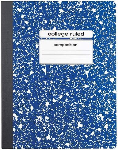 STAPLES 962513 Composition Notebook 9.75-Inch X 7.5-Inch College Ruled 100 Sh. Blue in Saudi Arabia