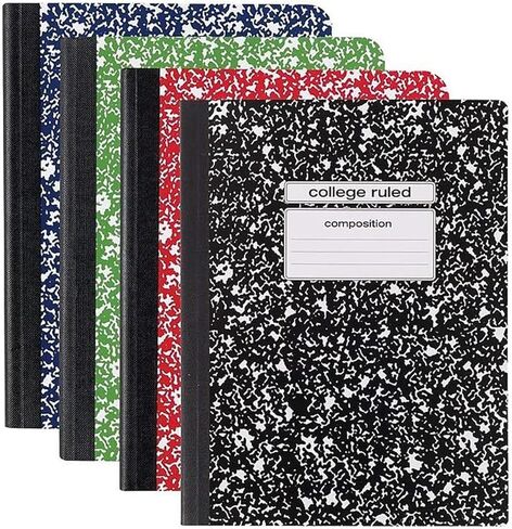 STAPLES 962513 Composition Notebook 9.75-Inch X 7.5-Inch College Ruled 100 Sh. Blue in Saudi Arabia