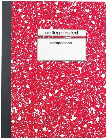 STAPLES 962513 Composition Notebook 9.75-Inch X 7.5-Inch College Ruled 100 Sh. Blue in Saudi Arabia