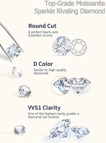 CYW 1.87 Carat Moissanite Three-Stone Rings for Women, Solid 925 Sterling Silver, Size 4-11, Wedding Bands Engagement Promise Aniversary Ring, Birthday Valentines Mothers Day Ideal Gift for Her in Saudi Arabia