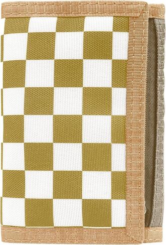 Tri-fold Checkered Nylon Men's Wallet, Cute Velcro Wallet for Teen Boys and Girls, Slim Minimalist with Coin Pocket in Saudi Arabia