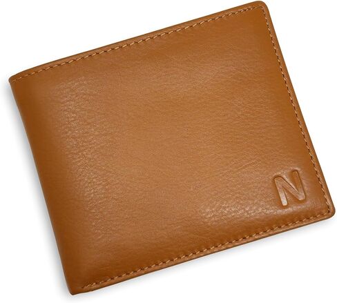 NOBILITY Wallet for Men Black Genuine Leather RFID Blocking Bifold Stylish Wallet With 2 ID Window Gift Items in Kuwait