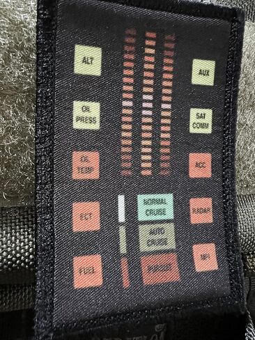 Redheaded Tshirts - Knight Rider Control Panel Morale Patch. 2x3 Hook and Loop Patch. Made in The USA in Saudi Arabia