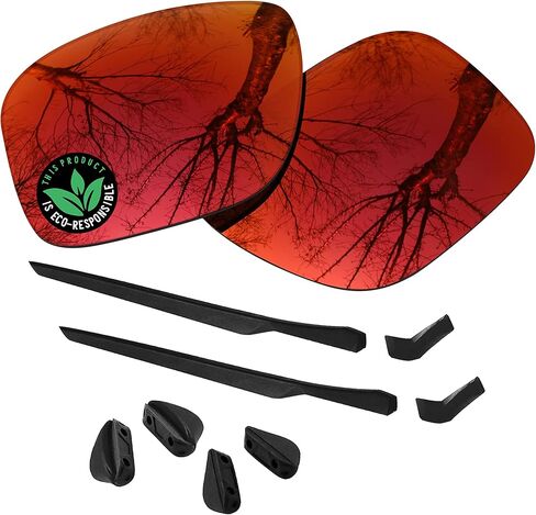 عدسات بديلة من البولي كربونات Raydi وأطقم مطاطية لنظارات Oakley Mainlink XL OO9264 الشمسية in Saudi Arabia