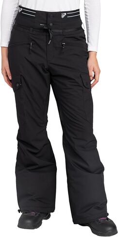 Roxy womens Passive Lines Snowboard Pant – 10k Waterproof, Venting, Hem Lift System in Saudi Arabia