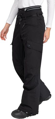 Roxy womens Passive Lines Snowboard Pant – 10k Waterproof, Venting, Hem Lift System in Saudi Arabia