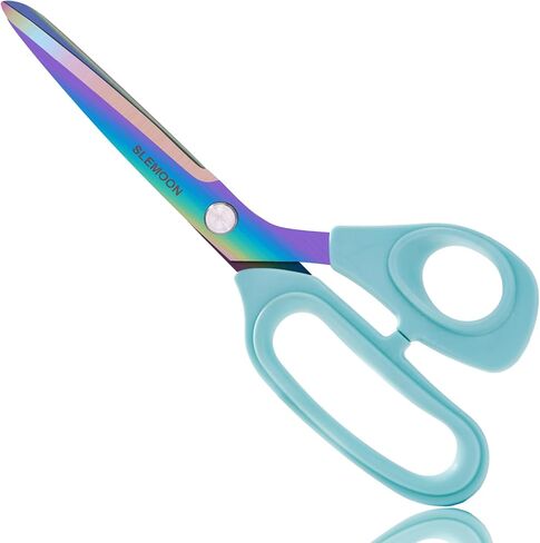 Tailor Scissors Heavy Duty 10 Inch, Multi-Purpose Titanium Coated Premium Stainless Steel Scissors, Comfort Grip Handles for Fabric, Leather, Sewing & Crafting in Saudi Arabia